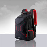 Glint 15.6 inch Casual Laptop Backpack with Rain Cover and Pouch (36 Ltrs) Black Red